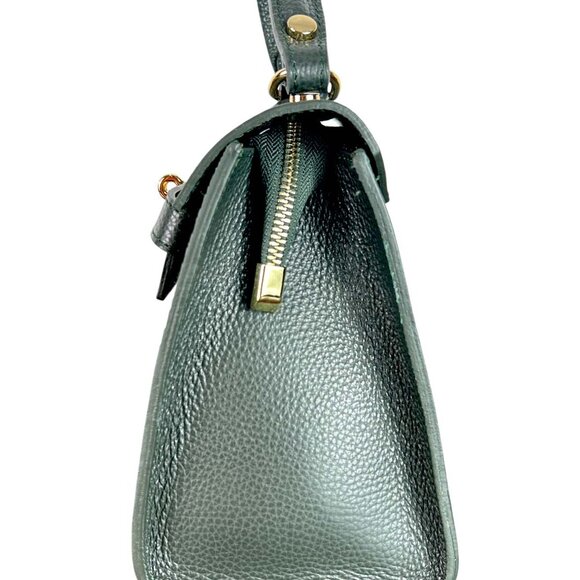 Naya Green Italian Leather Handbag for Women – Luxury Designer Shoulder - Picture 3 of 9